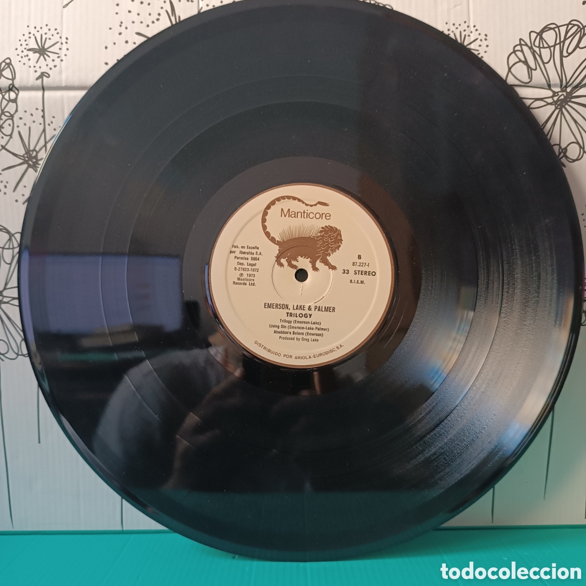 Discos de vinilo: EMERSON, LAKE & PALMER. TRILOGY. LP. 1981 - Foto 7