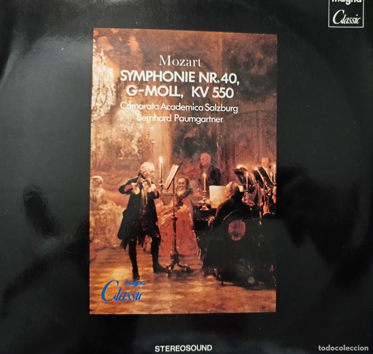 Discos de vinilo: Wolfgang Amadeus Mozart: Sinfon&iacute;a n.&ordm; 40 en Sol menor, KV 550