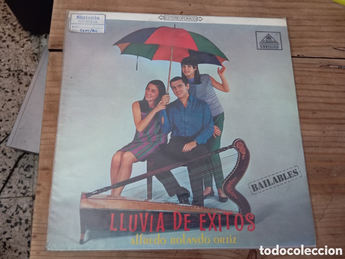 Discos de vinilo: ALFREDO ROLANDO ORTIZ - LLUVIA DE EXITOS / COLOMBIA 1982 , GUARACHA , CUMBIA