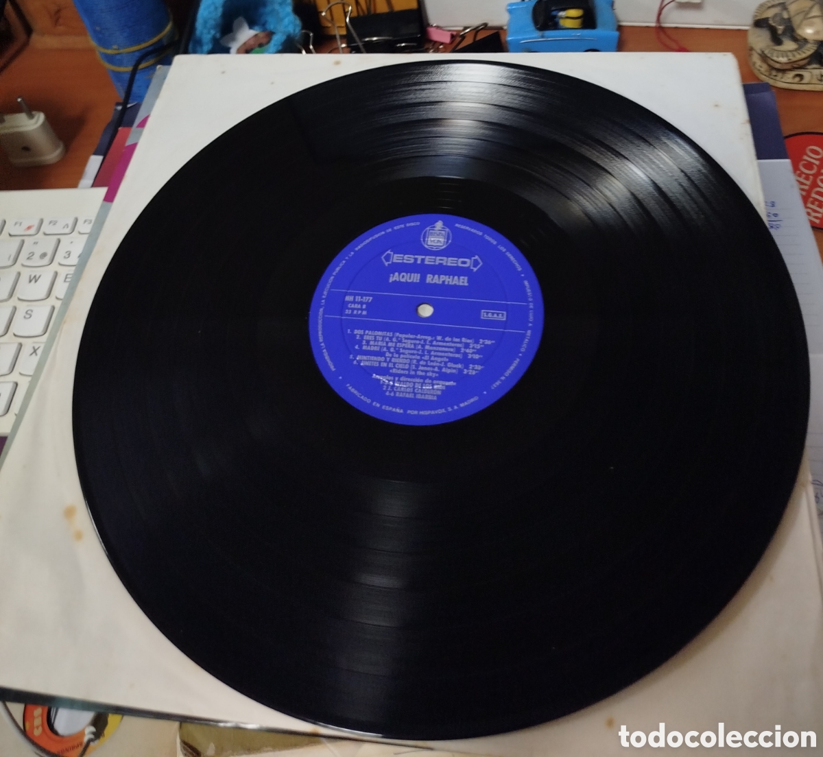 Discos de vinilo: Raphael - Aqu&iacute;!. HispaVox - Foto 2