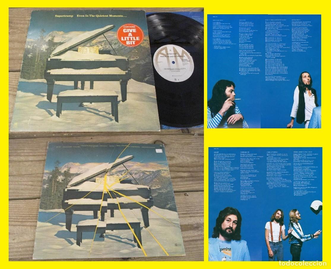 Discos de vinilo: SUPERTRAMP, EVEN IN THE QUIETEST MOMENT 77 EDIC USA, SIN CODIGO DE BARRA, TODO EXC