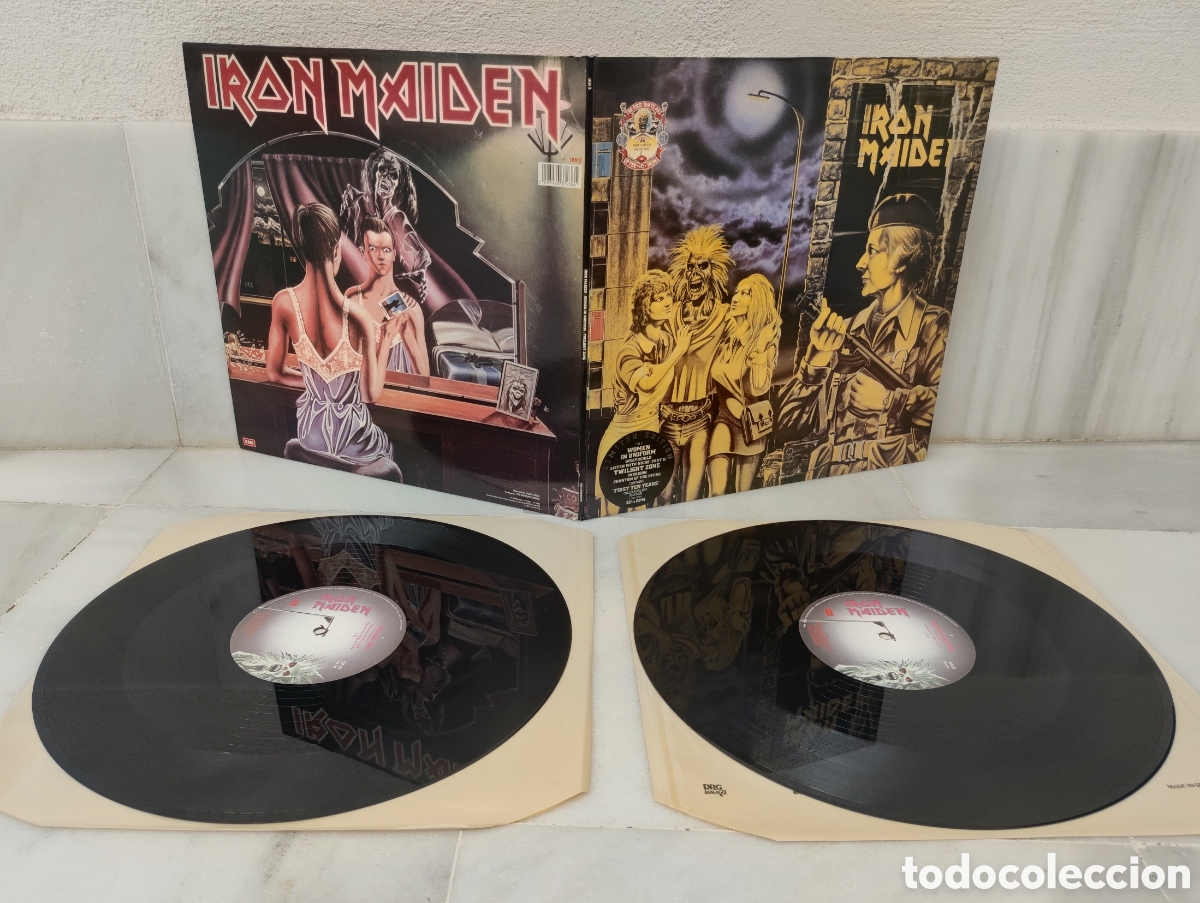 Discos de vinilo: MAXI DOBLE - IRON MAIDEN / WOMEN IN UNIFORM - LIMITED EDITION THE FIRST TEN YEARS PART II EMI 1990