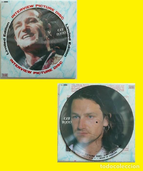Discos de vinilo: U2 - BONO, COMPLETA LIMT EDT PICTURE DISC, LP , UK EDT 1987 EXC