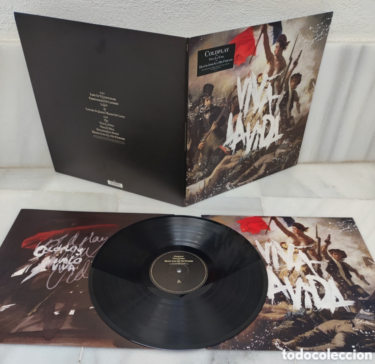 Discos de vinilo: LP 2008 - COLDPLAY / VIVA LA VIDA OR DEATH AND ALL HIS FRIENDS / PARLOPHONE 2008 UK & EUROPE 21141