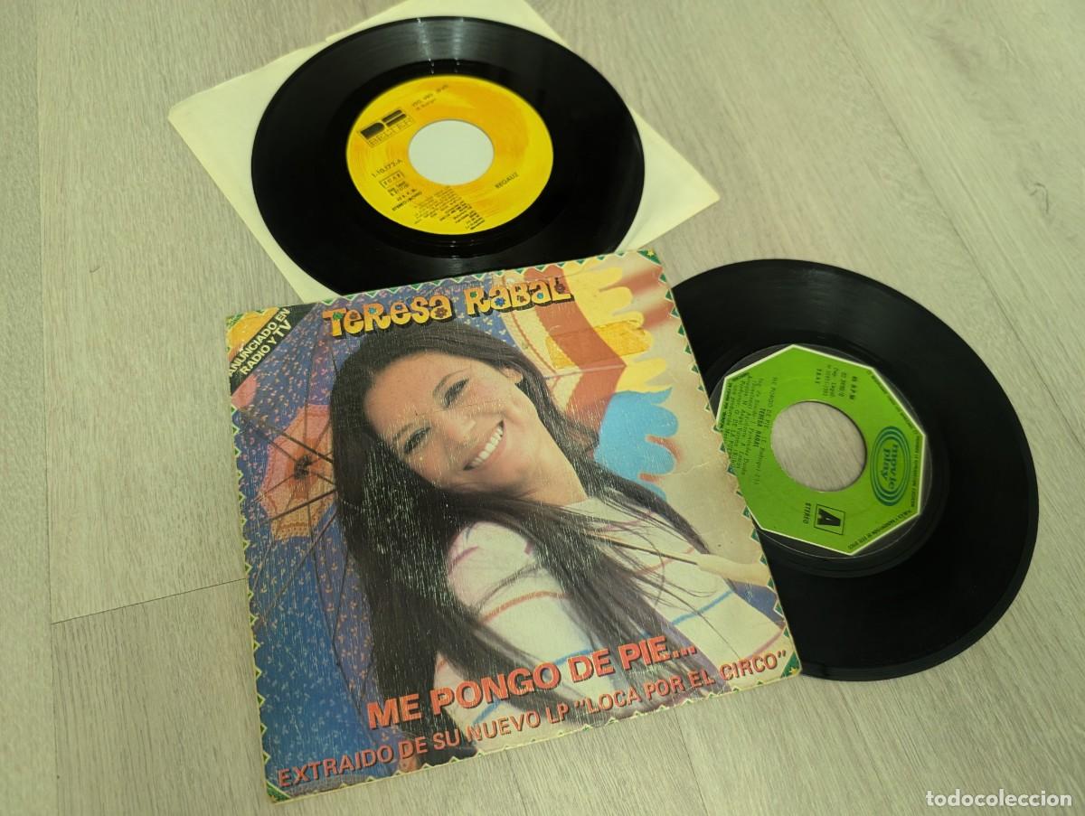 Discos de vinilo: LOTE DE 2 SINGLES MUSICA INFANTIL..DE TERESA RABAL - ME PONGO DE PIE . 1982 Y REGALIZ - VEO VEO 1981