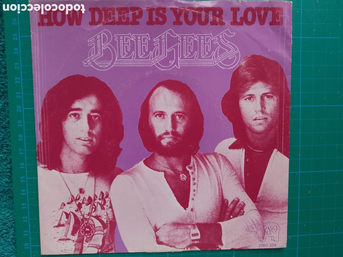 Discos de vinilo: BEE GEES . HOW DEEP IS YOUR LOVE . SOLO PORTADA . HOLANDA . NETHERLANDS