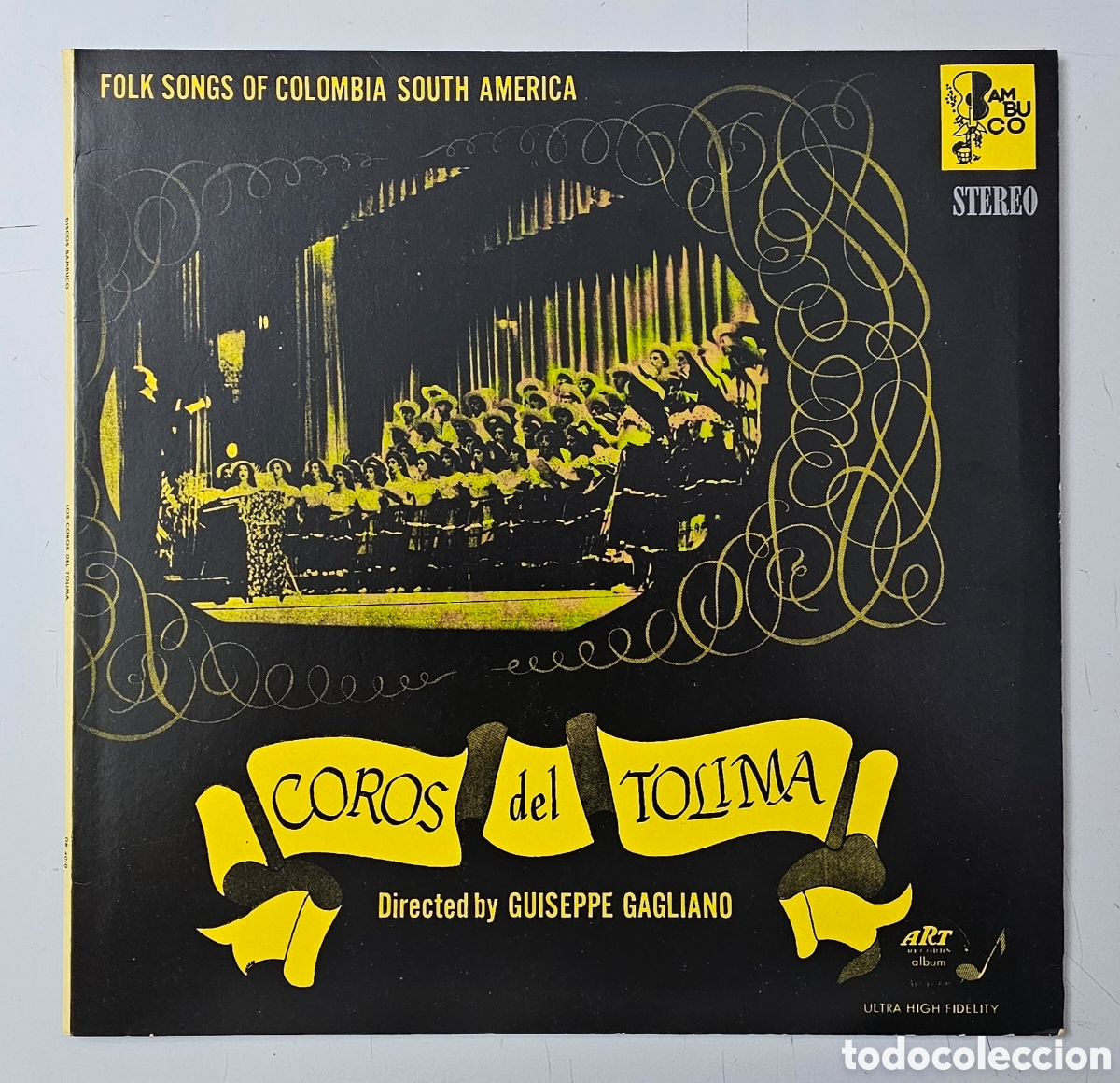 Discos de vinilo: LP COROS DEL TOLIMA - Folk songs of Colombia South America (Colombia - Bambuco - 1965) COMO NUEVO