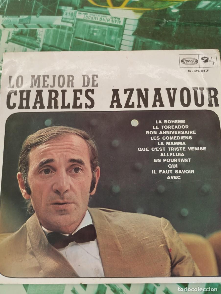 Discos de vinilo: Charles Aznavour - Lo Mejor - Edici&oacute;n de 1974 de Espa&ntilde;a