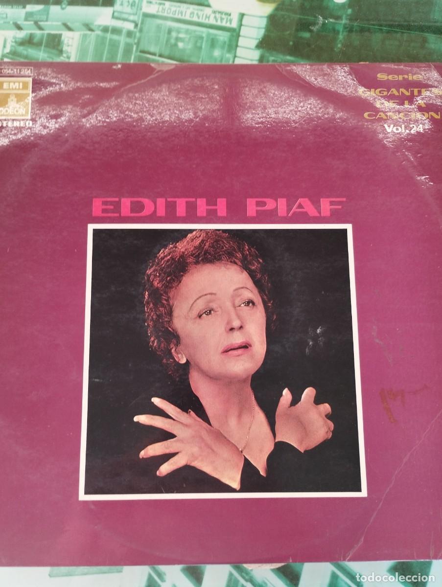 Discos de vinilo: EDITH PIAF LP GIGANTES DE LA CANCI&Oacute;N VOL. 24 EMI ODEON ESPA&Ntilde;A