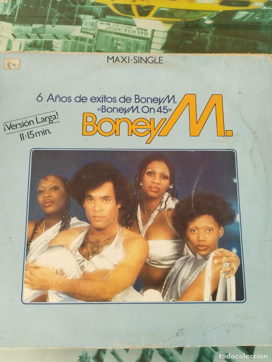 Discos de vinilo: BONEY M. - 6 A&Ntilde;OS DE EXITOS (MAXISINGLE ARIOLA 1982 ESPA&Ntilde;A)