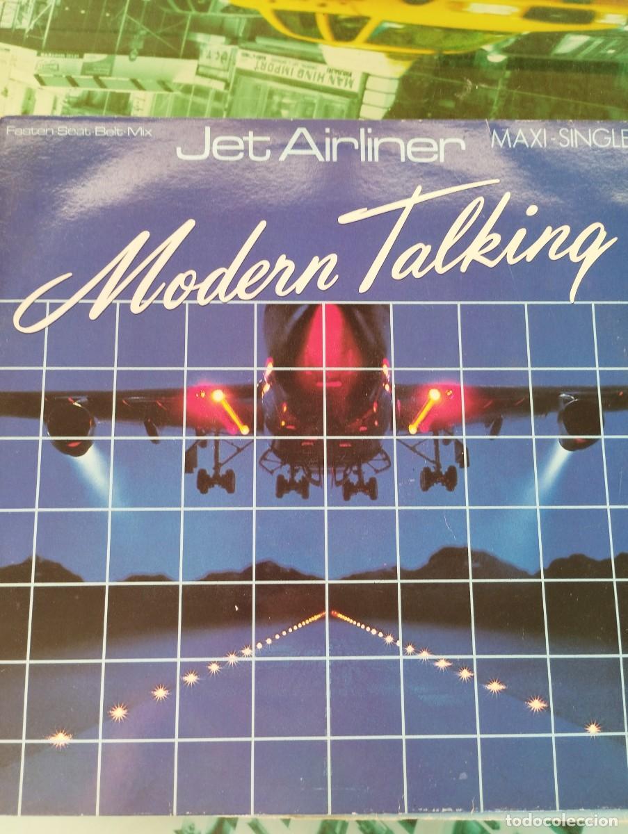 Discos de vinilo: MAXI SINGLE. MODERN TALKING. JET AIRLINER. 1987, ESPA&Ntilde;A
