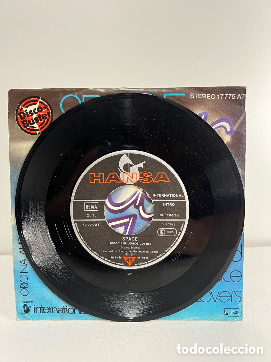 Discos de vinilo: SPACE (SINGLE) MAGIC FLY A&Ntilde;O 1977 &ndash; EDICION ALEMANA - Foto 3