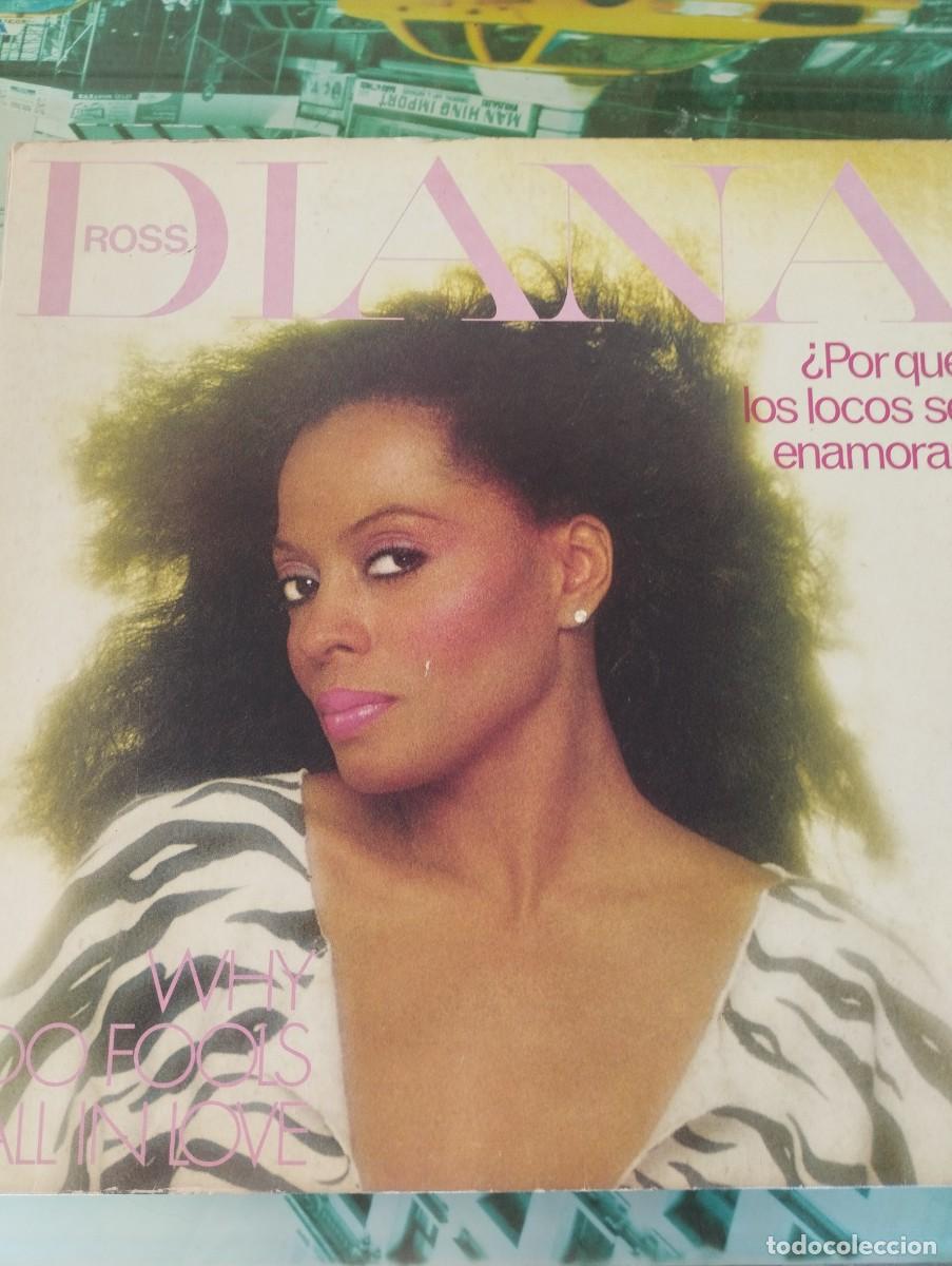 Vinyl-Schallplatten: LP - VINILO DIANA ROSS - &iquest; POR QU&Eacute; LOS LOCOS SE ENAMORAN? - DOBLE PORTADA + ENCARTE - ESPA&Ntilde;A - 1981