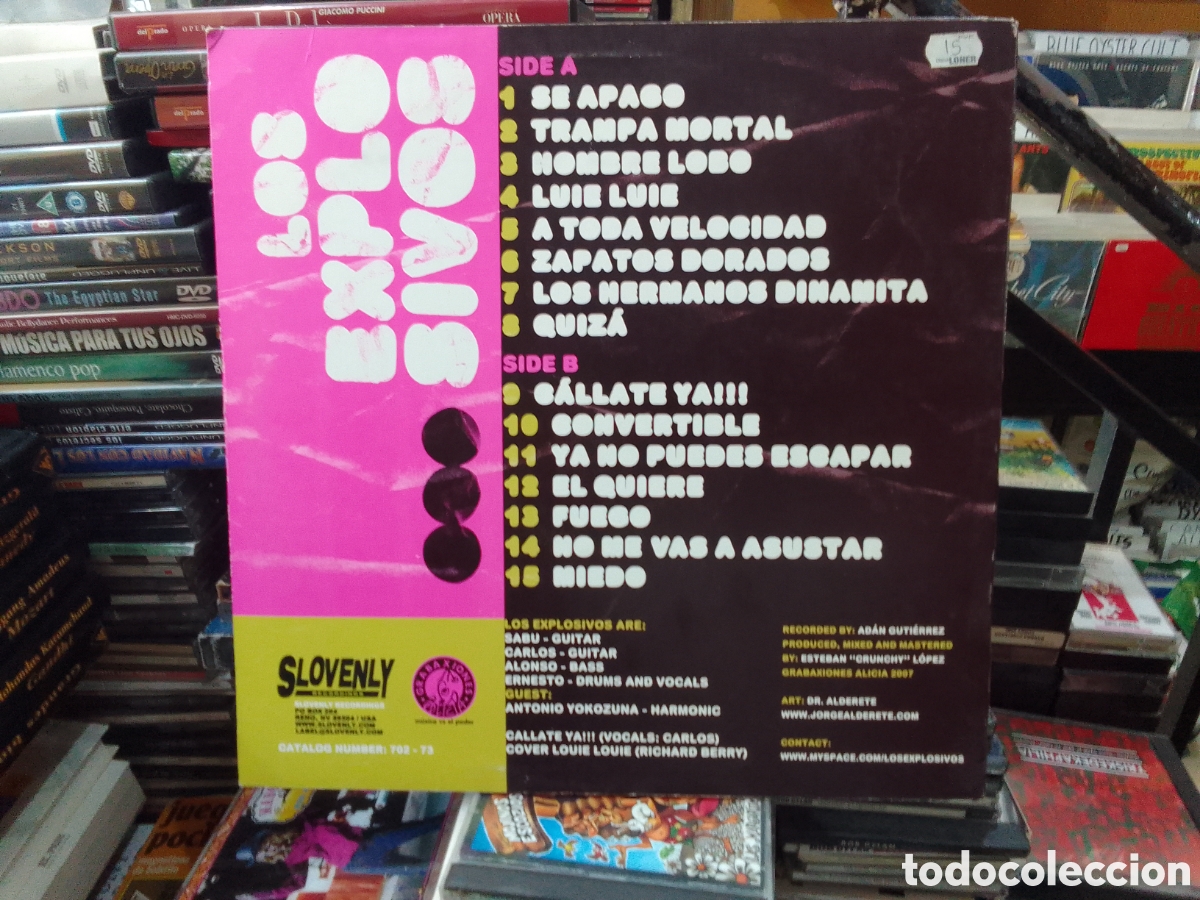 Discos de vinilo: Los explosivos,the Best Mexican Combo - Foto 2