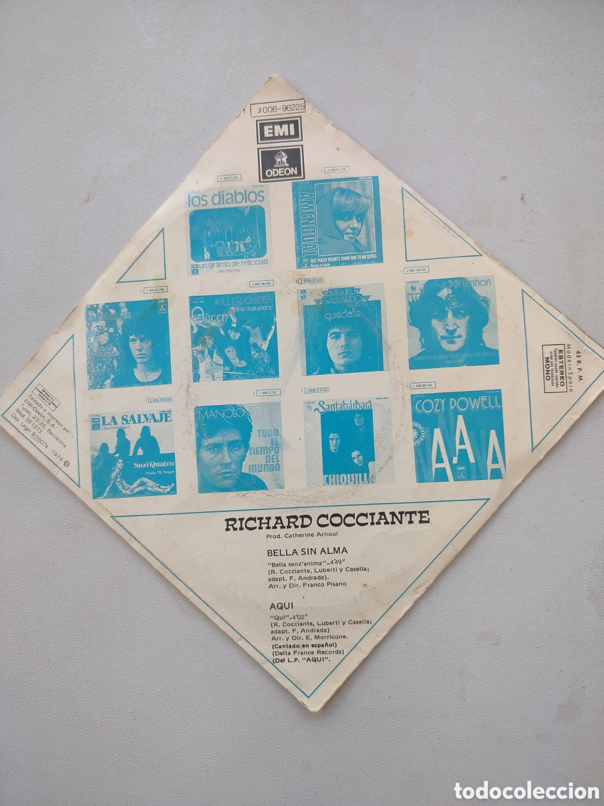 Discos de vinilo: Richard Cocciante Single - Foto 2