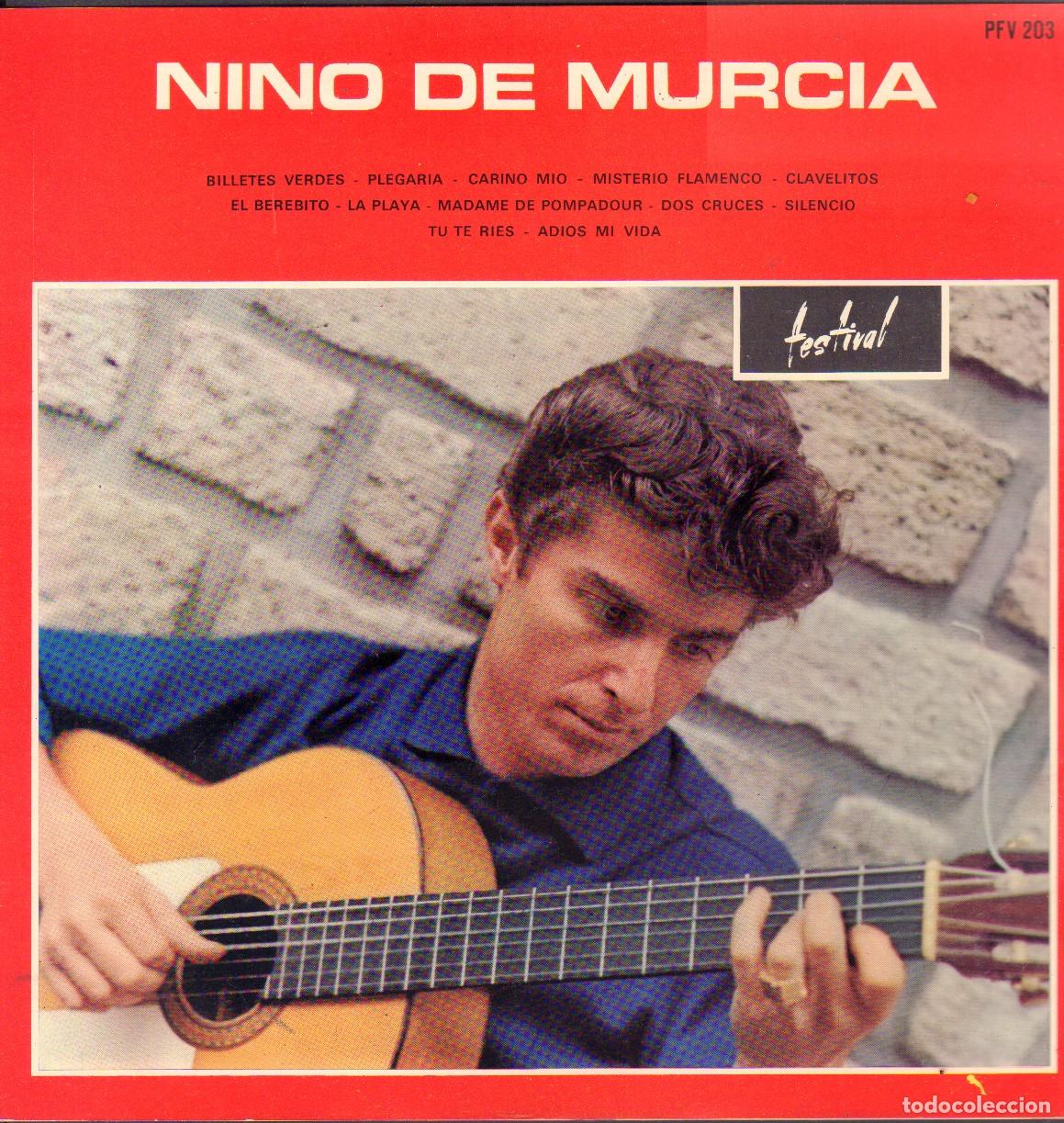Discos de vinilo: NINO DE MURCIA - BILLETES VERDES, PLEGARIA, CLAVELITOS, SILENCIO.../ LP FESTIVAL 1965 RF-26604