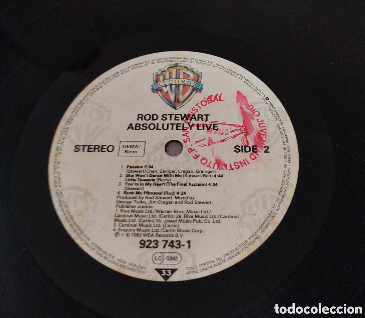 Discos de vinilo: Rod Stewart &lrm;&ndash; Absolutely Live. Doble LP - Foto 3