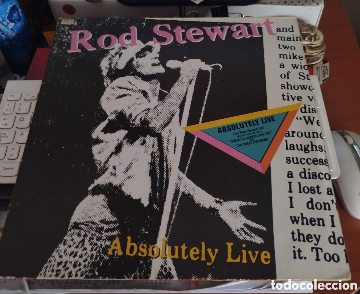 Discos de vinilo: Rod Stewart &lrm;&ndash; Absolutely Live. Doble LP