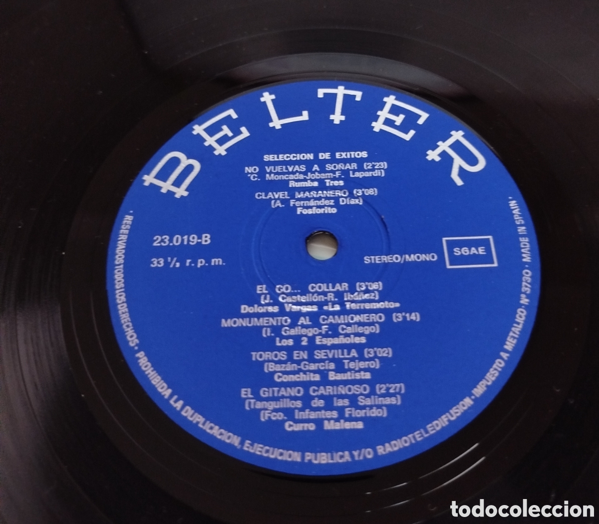 Discos de vinilo: Seleccion de exitos. VV.AA. - Foto 3