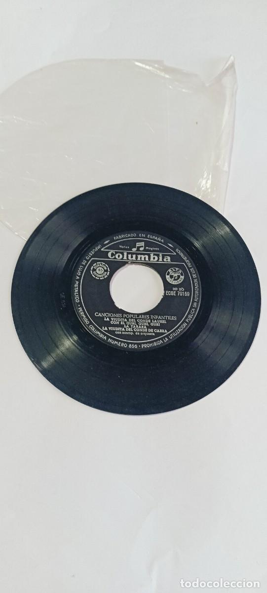 Discos de vinilo: Disco vinilo single 7'' EP Columbia ECGE 70159 Canciones Populares Infantiles La Tarara
