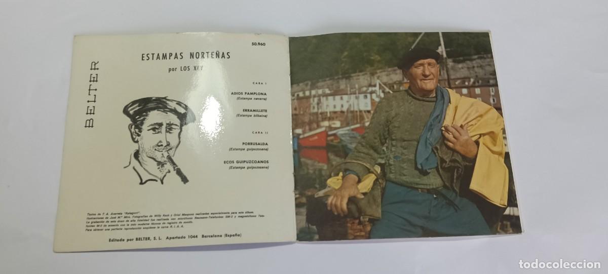 Discos de vinilo: Disco vinilo single 7'' EP Los Xey Estampas Norte&ntilde;as Belter 50960 gatefold 1961