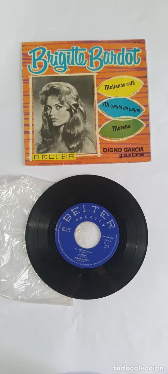 Discos de vinilo: Disco vinilo single 7'' EP Digno Garcia y sus Carios Brigitte Bardot Belter 50487 1961