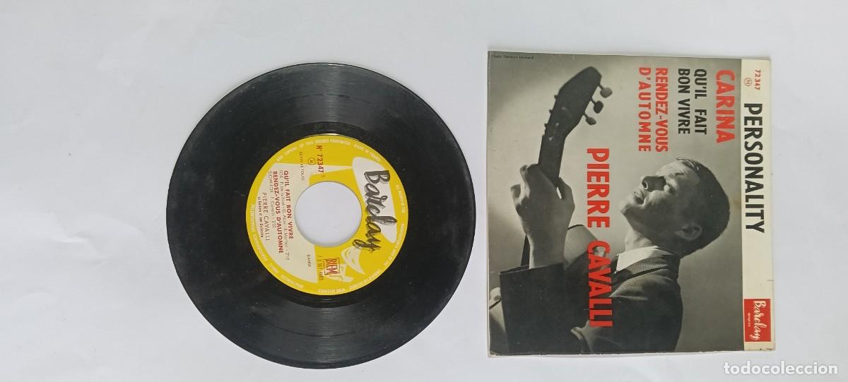 Discos de vinilo: Disco vinilo single 7'' EP Pierre Cavalli Personality Barclay 72347 Francia 1960