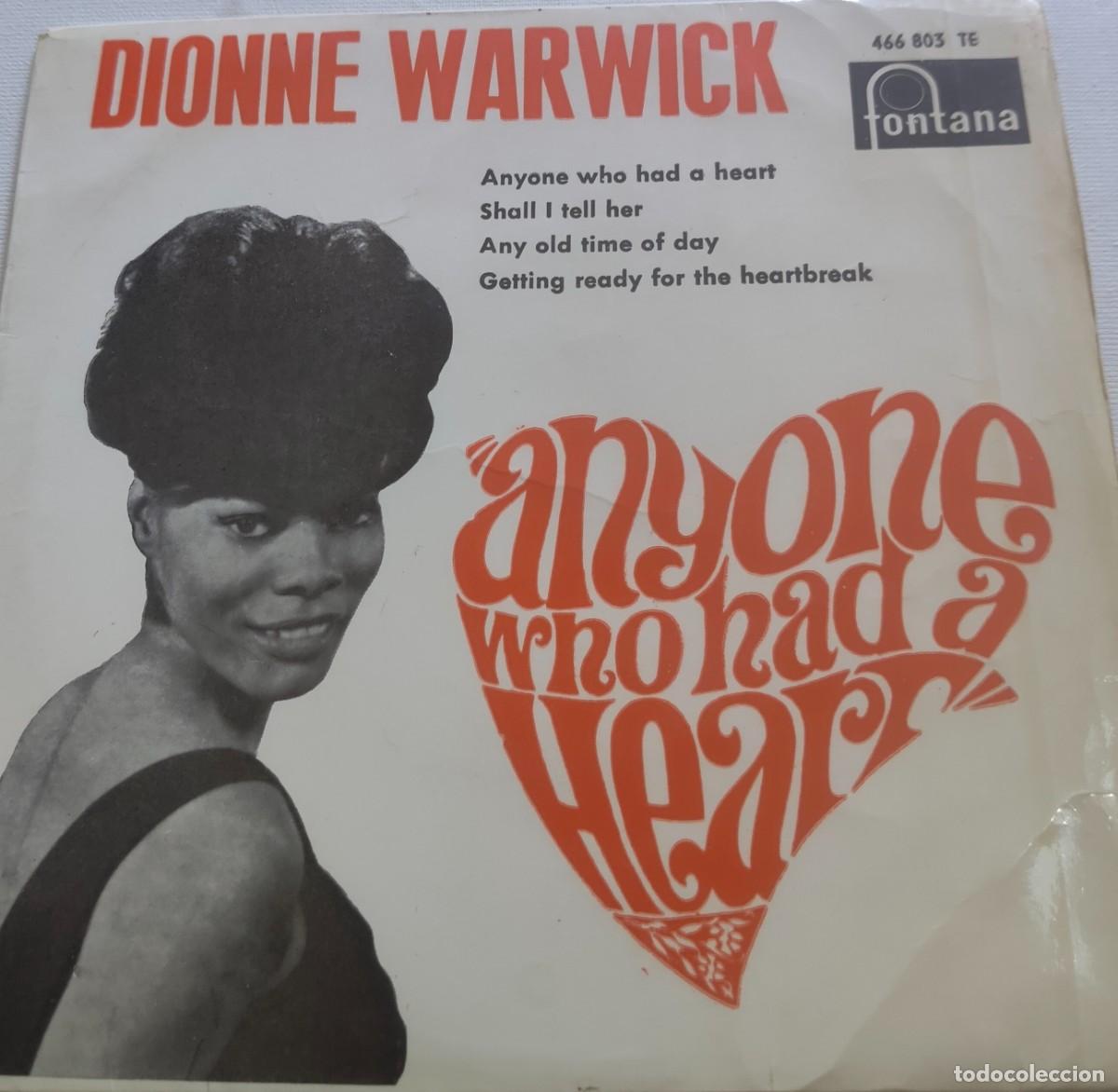 Discos de vinilo: DIONNE WWARWICK-ANYONE WHO HAD A HEART+3-PEDIDO MINIMO 11 EUROS