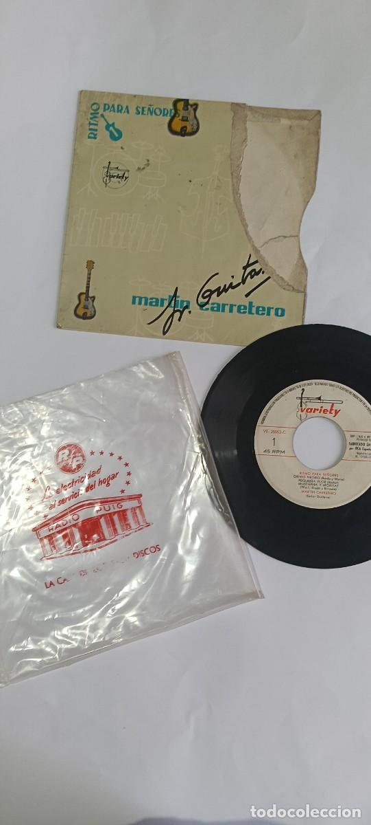 Discos de vinilo: Disco vinilo single EP Martin Carretero Jr Guitarra Ritmo Para Se&ntilde;ores Variety VE 20002 C