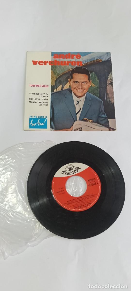 Discos de vinilo: Disco vinilo single 7'' EP Andre Verchuren Tous Mes Voeux Disques Festival FY 2297 S