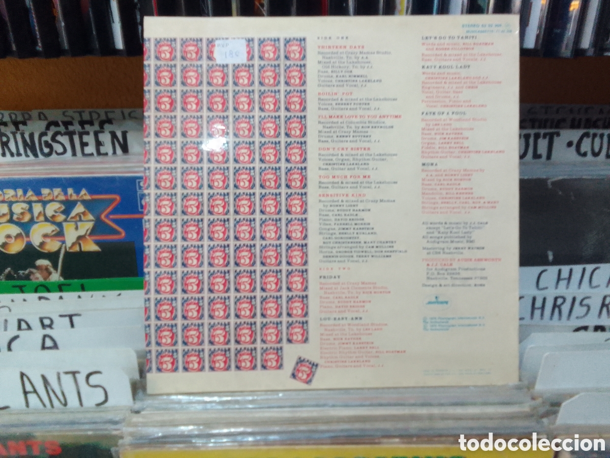 Discos de vinilo: Lp j.j. cale ,5 five - Foto 2