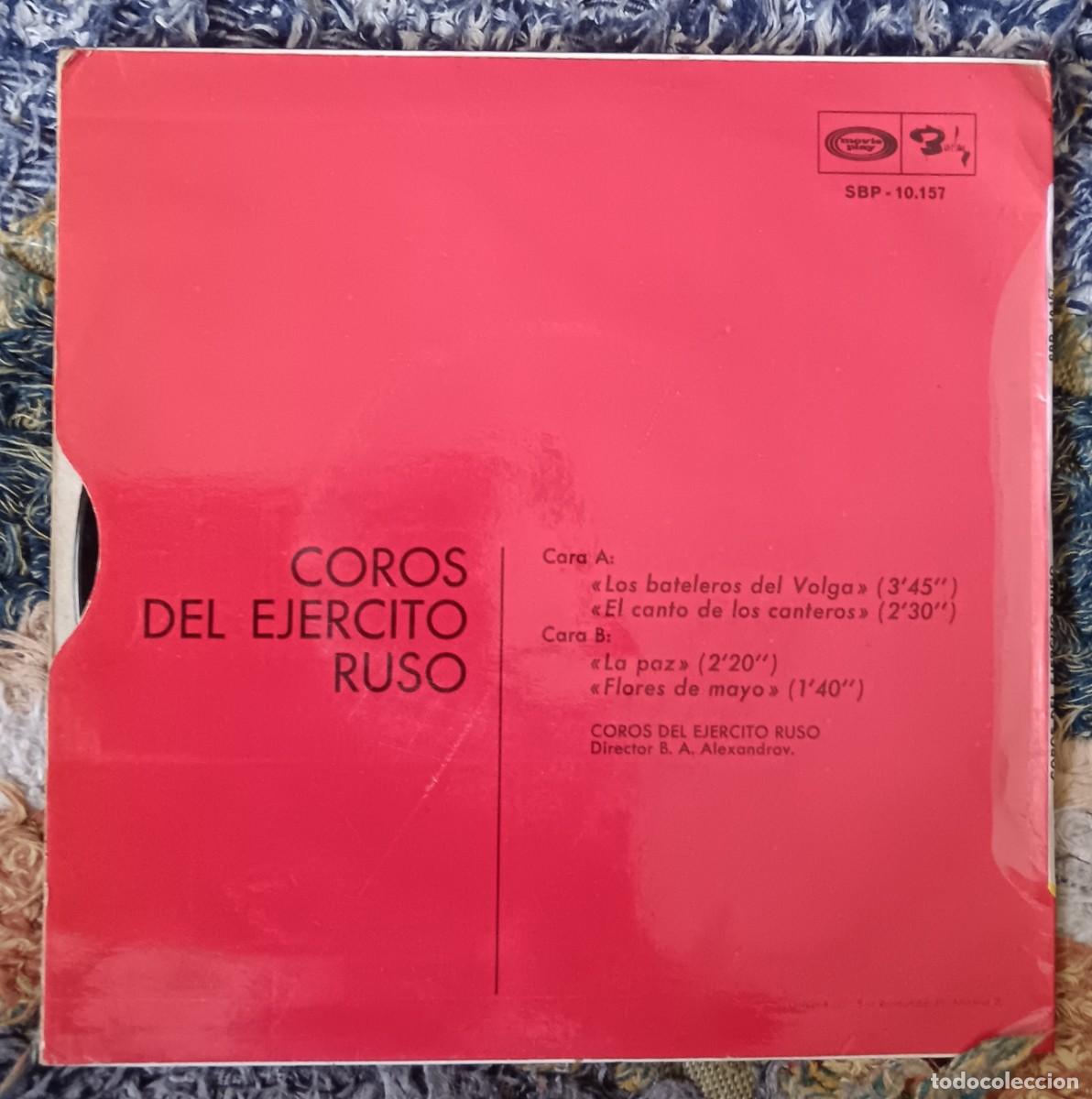 Discos de vinilo: Coros del Ej&eacute;rcito Ruso. Single - Foto 2