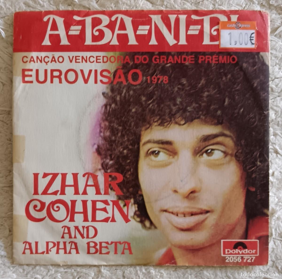 Discos de vinilo: Izhar Cohen and Alpha Beta. A-ba-ni-bi / Illusions. Eurovision 1978. Single