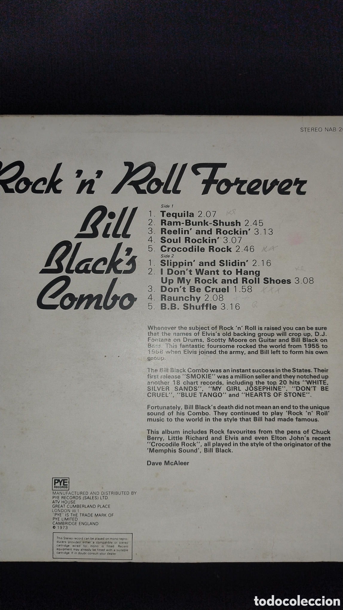 Discos de vinilo: Rock&Roll forever Bill Blacks combo - Foto 2