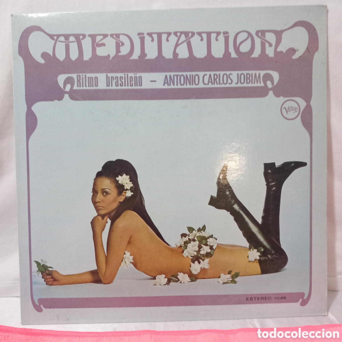 Discos de vinilo: LP ANTONIO CARLOS JOBIM-MEDITATION,ritmo brasile&ntilde;o(1969 SPAIN)