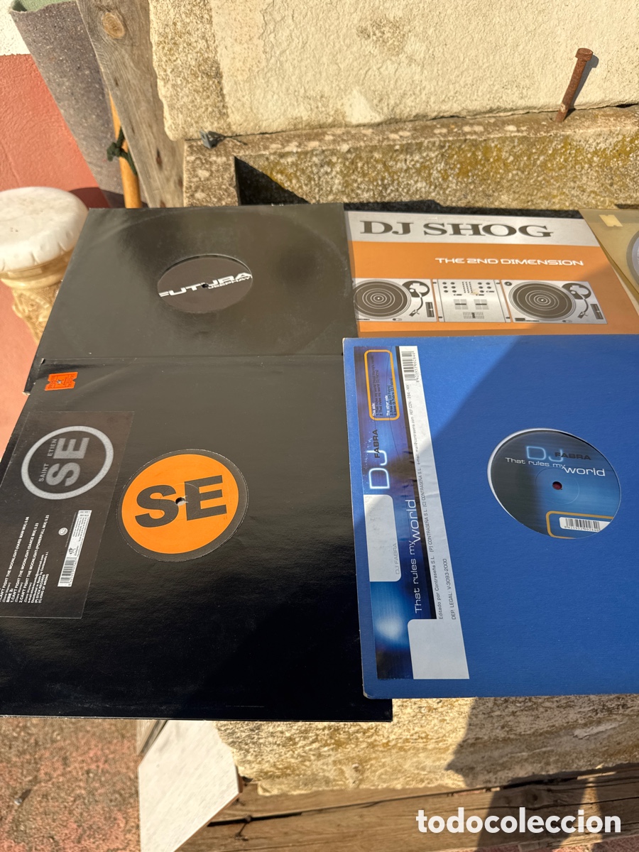 Discos de vinilo: Lote De, 10 vinilos m&uacute;sica tecno