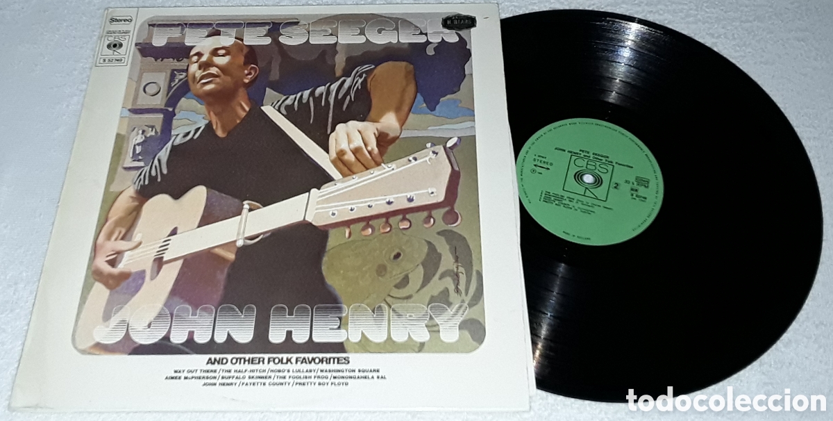 Discos de vinilo: LP - PETE SEEGER - PETE SEEGER, JOHN HENRY AND OTHER FOLK FAVORITES - MADE IN HOLLAND
