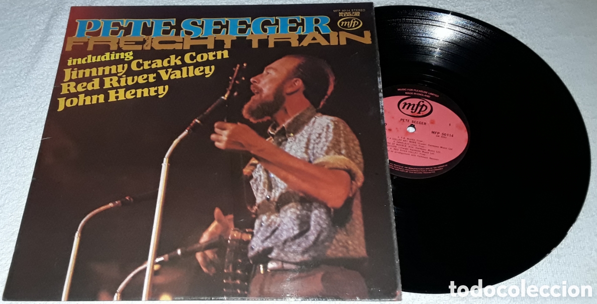 Discos de vinilo: LP - PETE SEEGER - FREICHT TRAIN - MADE IN UK