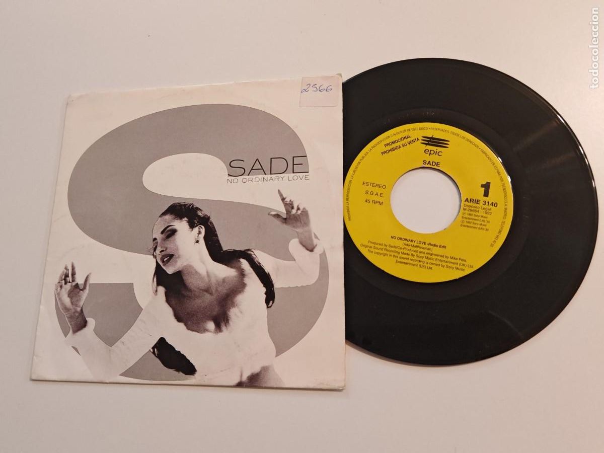 Discos de vinilo: SADE No ordinary love SINGLE VINILO PROMO ESPA&Ntilde;A DEL A&Ntilde;O 1992 CONTIENE 1 TEMA