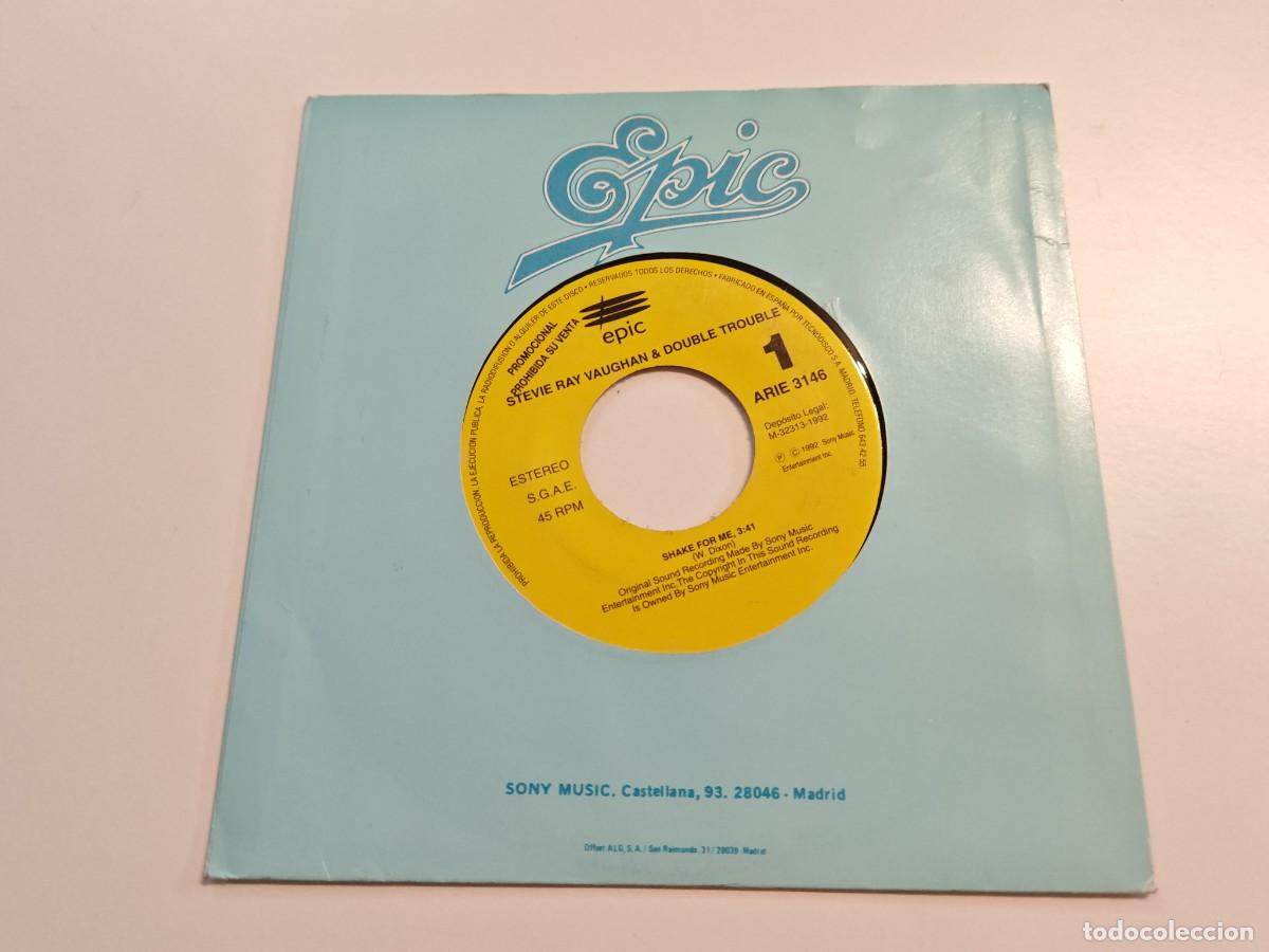 Discos de vinilo: STEVIE RAY VAUGHAN & DOUBLE TROUBLE Shake for me SINGLE VINILO PROMOCIONAL ESPA&Ntilde;A 1992 1 TEMA