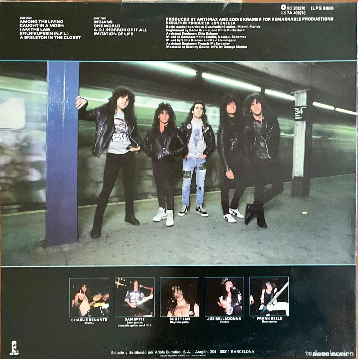 Discos de vinilo: ANTHRAX - AMONG THE LIVING - Foto 2