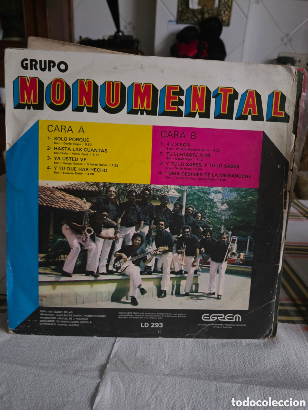Discos de vinilo: GRUPO MONUMENTAL CUBA 1987 - Foto 2