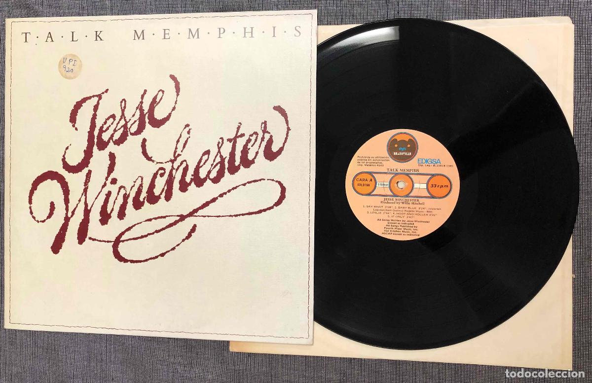 Discos de vinilo: LP JESSE WINCHESTER. TALK MEMPHIS. EDIGSA 1981
