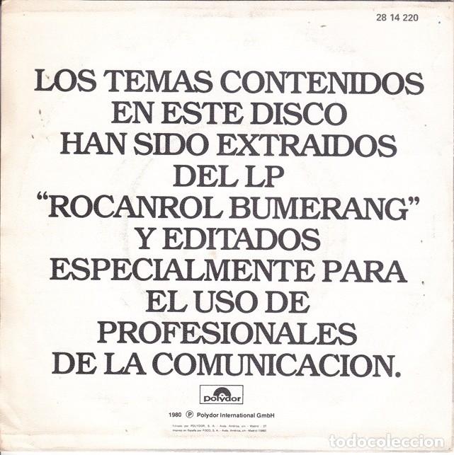Discos de vinilo: Miguel R&iacute;os &ndash; Nueva Ola; Lua, Lua, Lua &ndash; POLYDOR 28 14 220 (PROMO) &ndash; 1980 - Foto 2