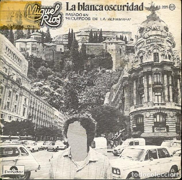 Discos de vinilo: Miguel R&iacute;os &ndash; La blanca oscuridad; El cinco a las cinco &ndash; POLYDOR 28 62 225 (PROMO) &ndash; 1976