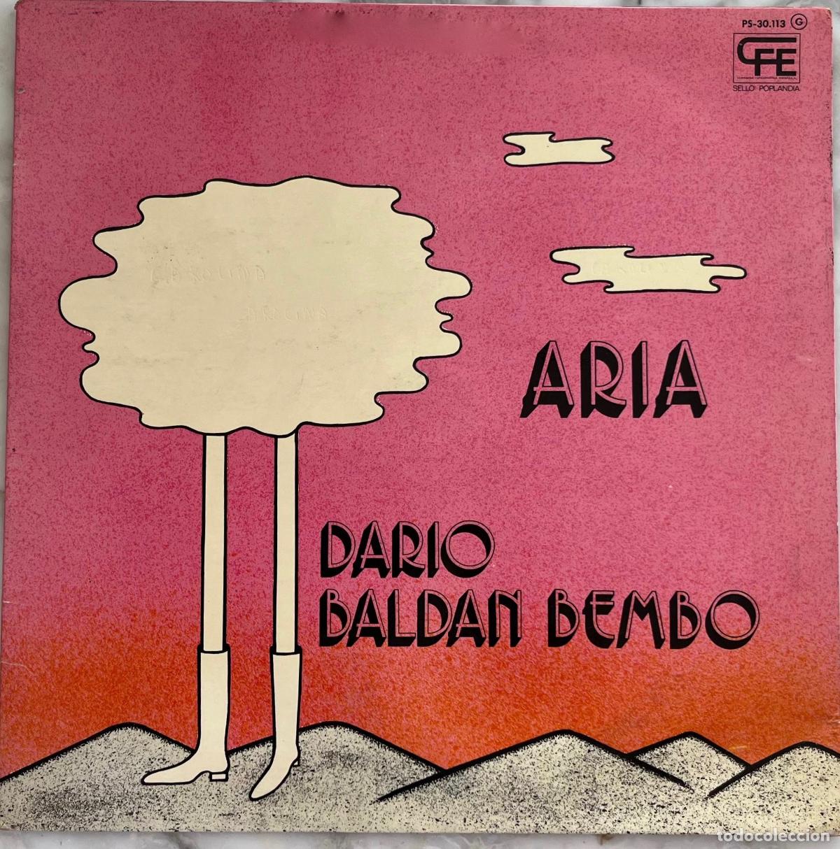 Discos de vinilo: DARIO BALDAM BEMBO. ARIA. SOLO VENTA PORTADA. LP ESPA&Ntilde;A PORTADA DOBLE