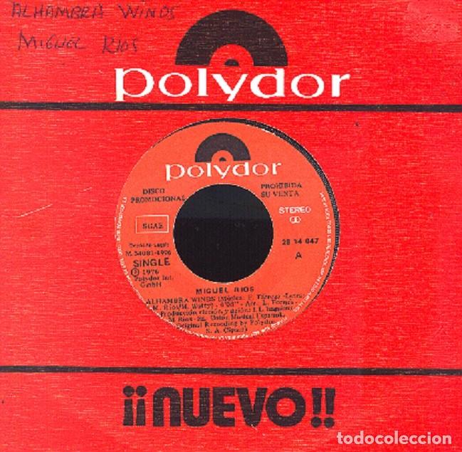Discos de vinilo: Miguel R&iacute;os &ndash; Letter to a friend; Alhambra winds &ndash; POLYDOR 28 14 047 (PROMO) &ndash; 1976