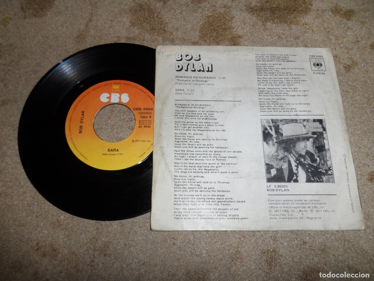 Discos de vinilo: Bob Dylan &ndash; Romance en Durango (SPAIN 1977) - Foto 2