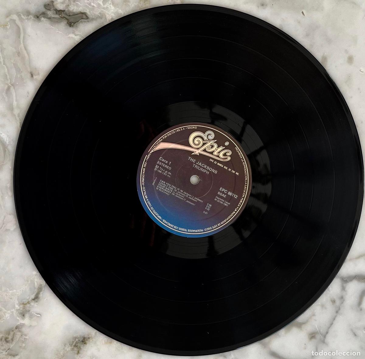 Discos de vinilo: THE JACKSONS. MICHAEL JACKSON. TRIUMPH. SOLO VENTA VINILO. LP ESPA&Ntilde;A 1980