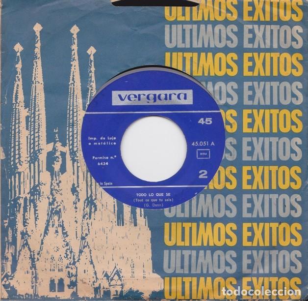 Discos de vinilo: Francisco Heredero &ndash; Fiesta en mi coraz&oacute;n; Todo lo que s&eacute; &ndash; VERGARA 45-051 &ndash; 1964 (RARO)